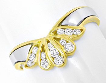 Foto 1 - Wunderschöner Fächer Brillant-Diamant-Ring, S3826