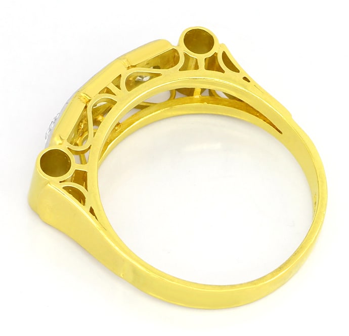 Foto 3 - Art-Deco Dreisteiner-Ring mit 0,66ct Diamanten, S5875